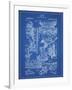 PP32 Blueprint-Borders Cole-Framed Giclee Print