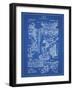 PP32 Blueprint-Borders Cole-Framed Giclee Print