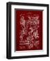 PP32 Burgundy-Borders Cole-Framed Giclee Print