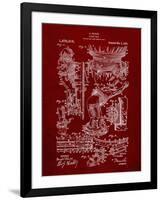 PP32 Burgundy-Borders Cole-Framed Giclee Print