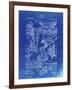 PP32 Faded Blueprint-Borders Cole-Framed Giclee Print