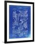 PP32 Faded Blueprint-Borders Cole-Framed Giclee Print