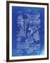 PP32 Faded Blueprint-Borders Cole-Framed Giclee Print