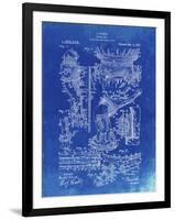 PP32 Faded Blueprint-Borders Cole-Framed Giclee Print