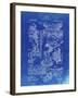 PP32 Faded Blueprint-Borders Cole-Framed Giclee Print