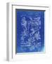 PP32 Faded Blueprint-Borders Cole-Framed Premium Giclee Print