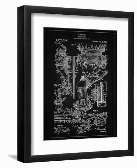 PP32 Vintage Black-Borders Cole-Framed Premium Giclee Print