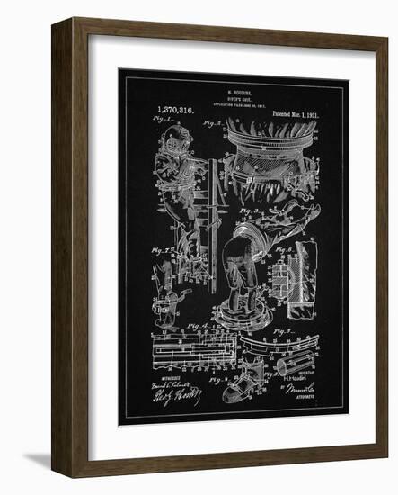 PP32 Vintage Black-Borders Cole-Framed Giclee Print