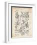 PP32 Vintage Parchment-Borders Cole-Framed Giclee Print