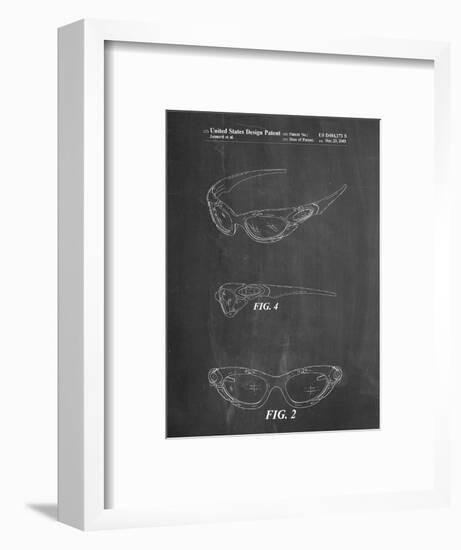 PP324-Chalkboard Oakley Sunglasses Patent Poster-Cole Borders-Framed Giclee Print