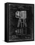 PP33 Black Grunge-Borders Cole-Framed Stretched Canvas
