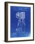 PP33 Faded Blueprint-Borders Cole-Framed Giclee Print