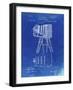 PP33 Faded Blueprint-Borders Cole-Framed Giclee Print