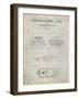 PP339-Antique Grid Parchment 1966 Corvette Mako Shark II Patent Poster-Cole Borders-Framed Premium Giclee Print