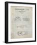 PP339-Antique Grid Parchment 1966 Corvette Mako Shark II Patent Poster-Cole Borders-Framed Premium Giclee Print