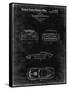 PP339-Black Grunge 1966 Corvette Mako Shark II Patent Poster-Cole Borders-Framed Stretched Canvas