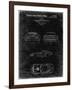 PP339-Black Grunge 1966 Corvette Mako Shark II Patent Poster-Cole Borders-Framed Giclee Print