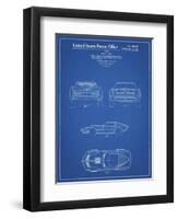 PP339-Blueprint 1966 Corvette Mako Shark II Patent Poster-Cole Borders-Framed Giclee Print