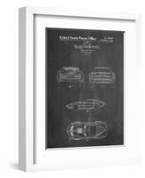 PP339-Chalkboard 1966 Corvette Mako Shark II Patent Poster-Cole Borders-Framed Giclee Print