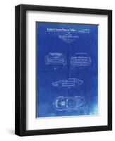 PP339-Faded Blueprint 1966 Corvette Mako Shark II Patent Poster-Cole Borders-Framed Giclee Print