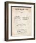 PP339-Vintage Parchment 1966 Corvette Mako Shark II Patent Poster-Cole Borders-Framed Giclee Print