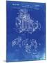 PP34 Faded Blueprint-Borders Cole-Mounted Giclee Print