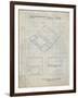 PP346-Antique Grid Parchment Nintendo DS Patent Poster-Cole Borders-Framed Premium Giclee Print