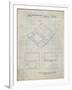 PP346-Antique Grid Parchment Nintendo DS Patent Poster-Cole Borders-Framed Premium Giclee Print