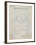 PP346-Antique Grid Parchment Nintendo DS Patent Poster-Cole Borders-Framed Giclee Print