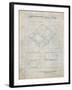 PP346-Antique Grid Parchment Nintendo DS Patent Poster-Cole Borders-Framed Giclee Print