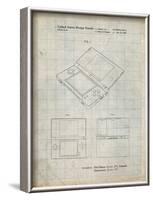 PP346-Antique Grid Parchment Nintendo DS Patent Poster-Cole Borders-Framed Giclee Print