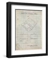 PP346-Antique Grid Parchment Nintendo DS Patent Poster-Cole Borders-Framed Giclee Print