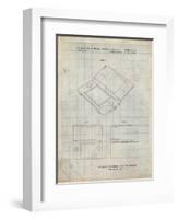 PP346-Antique Grid Parchment Nintendo DS Patent Poster-Cole Borders-Framed Giclee Print