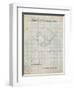 PP346-Antique Grid Parchment Nintendo DS Patent Poster-Cole Borders-Framed Premium Giclee Print