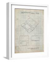 PP346-Antique Grid Parchment Nintendo DS Patent Poster-Cole Borders-Framed Giclee Print