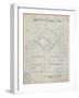 PP346-Antique Grid Parchment Nintendo DS Patent Poster-Cole Borders-Framed Giclee Print