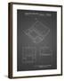 PP346-Black Grid Nintendo DS Patent Poster-Cole Borders-Framed Giclee Print