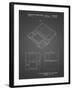 PP346-Black Grid Nintendo DS Patent Poster-Cole Borders-Framed Giclee Print