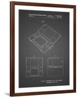 PP346-Black Grid Nintendo DS Patent Poster-Cole Borders-Framed Giclee Print