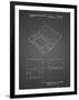 PP346-Black Grid Nintendo DS Patent Poster-Cole Borders-Framed Giclee Print