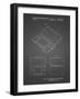 PP346-Black Grid Nintendo DS Patent Poster-Cole Borders-Framed Giclee Print