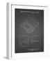 PP346-Black Grid Nintendo DS Patent Poster-Cole Borders-Framed Giclee Print