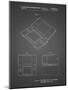 PP346-Black Grid Nintendo DS Patent Poster-Cole Borders-Mounted Giclee Print