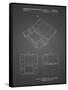 PP346-Black Grid Nintendo DS Patent Poster-Cole Borders-Framed Stretched Canvas