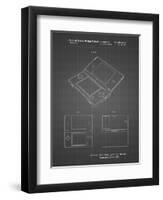 PP346-Black Grid Nintendo DS Patent Poster-Cole Borders-Framed Premium Giclee Print