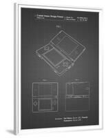 PP346-Black Grid Nintendo DS Patent Poster-Cole Borders-Framed Premium Giclee Print