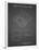 PP346-Black Grid Nintendo DS Patent Poster-Cole Borders-Framed Premium Giclee Print