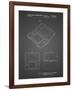 PP346-Black Grid Nintendo DS Patent Poster-Cole Borders-Framed Giclee Print