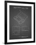PP346-Black Grid Nintendo DS Patent Poster-Cole Borders-Framed Giclee Print