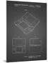 PP346-Black Grid Nintendo DS Patent Poster-Cole Borders-Mounted Giclee Print